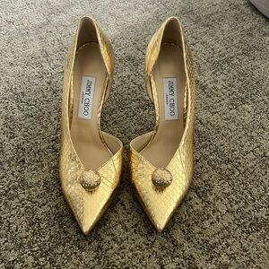 Jimmy Choo Metallic Sadira 100 pumps